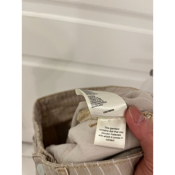 Anthropologie The Kayden Pilcro Carpenter Barrel Pants Stripe Women's Size 28 - Picture 13 of 15